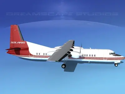 Fokker F-60 Solaris Charters 3D model