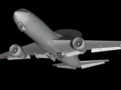 Japan Air Self-Defense Force 2Way Kc767 and E3 3D model