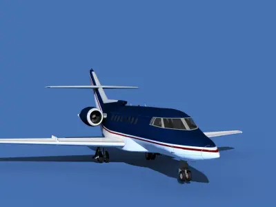 Hawker Siddley 1000 V15 3D model