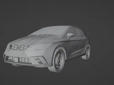 Seat Ibiza 5 2017-2023 Free low-poly 3D model