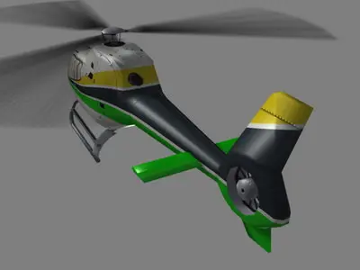 Colibri V3 Helicopter Low-poly 3D model