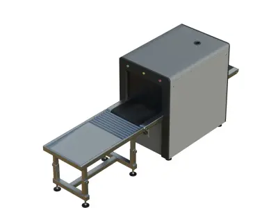 Airport X-ray Conveyer Low-poly 3D model