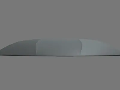 Car Bonnet 010 Low-poly 3D model