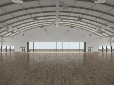 Supermarket Store Building 3D model