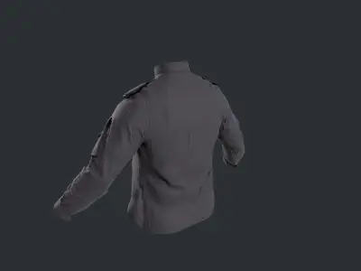 Tactical jacket Low-poly 3D model