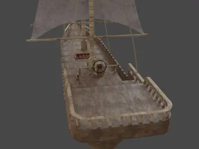 old Ship pbr Low-poly 3D model