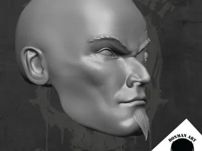 Mayhem Head for 6 inch action figures 3D print model