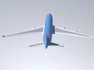 boeing 747-400 KLM 3D model
