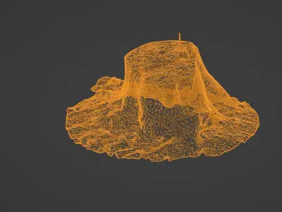 Forest Tree Stump 4K -Part 2- Free low-poly 3D model