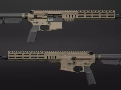 SOLGW Mk1 CAR Low-poly 3D model