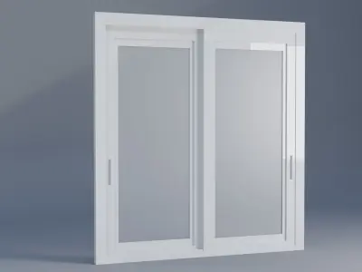Sliding Door Low-poly 3D model purchase