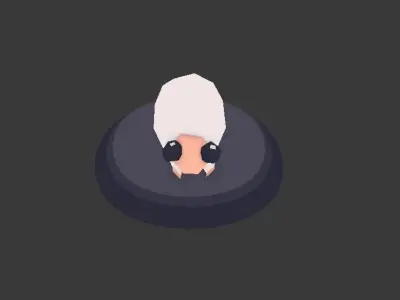 Sheep small cute character Free low-poly 3D model