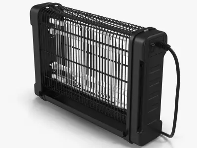 Electric Fly killer Low-poly 3D model