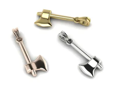 Axe pendant 3D print model