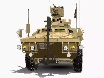 M117 GUARDIAO 4X4 Low-poly 3D model