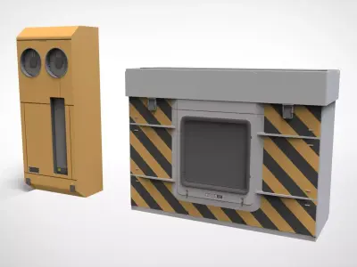 Sci-fi Architecture kitbash 54 3D model