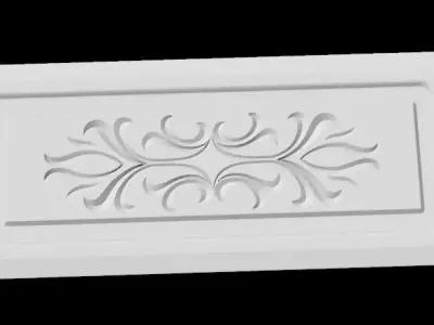 Central decor ornament for furniture Free 3D model