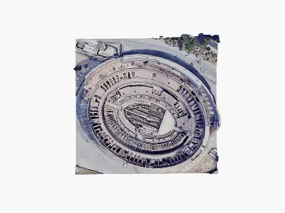 Colosseum - amphitheatre Low-poly 3D model