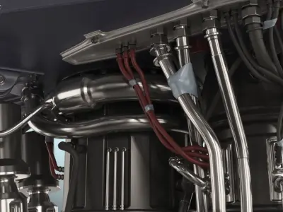 spaceX rocket engine 3D model