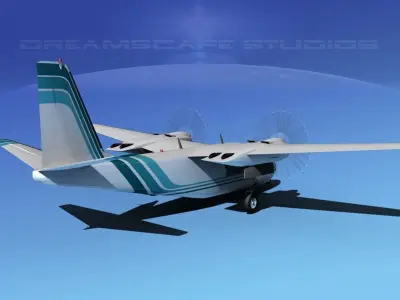 Rockwell Aero Commander 560 V11 3D model
