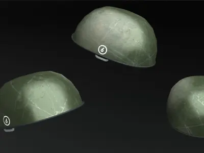 3 military props Free low-poly 3D model