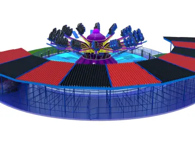 GoGo Bouncer Rides 3D model