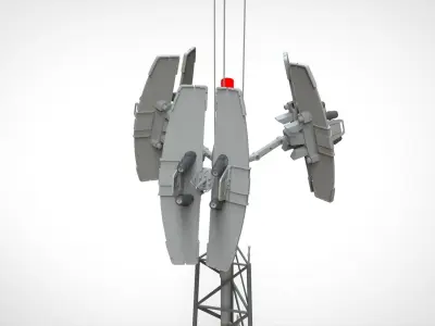 Sci fi antenna 14 3D model