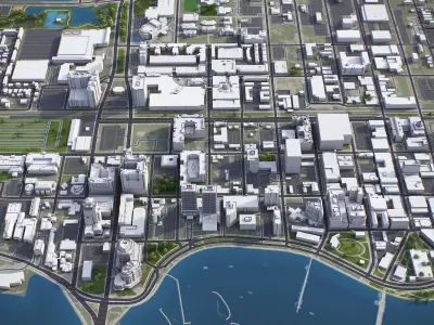 West Palm Beach Low-poly 3D model