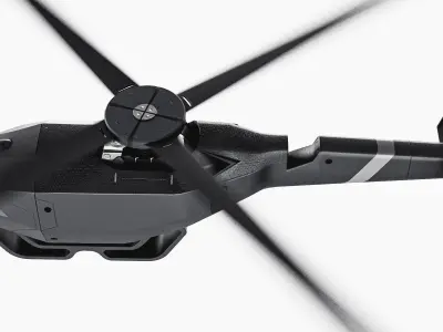 Small Militery Spy Drone Low-poly 3D model