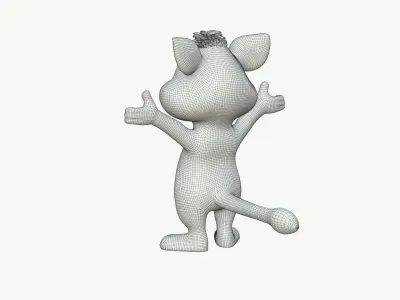 High-Quality Cartoon Lion 3D model