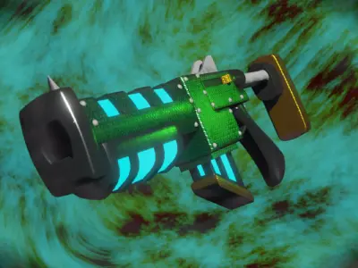 Cartoony Laser Rifle Free 3D model