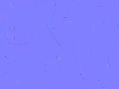 Fluffy Santa Rabbit 3D Model - Cute Holiday Mascot Low-poly 3D model