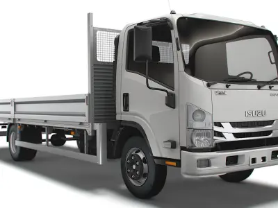 Isuzu Elf Rigid body truck 2021 3D model
