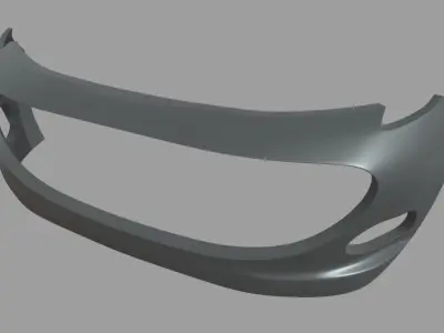 Front Bumper Custom 01 Low-poly 3D model