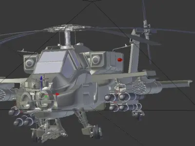 Apache Helicopter  3D model