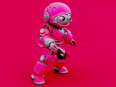 Robo Zero Z-1 RIGGED 3D model