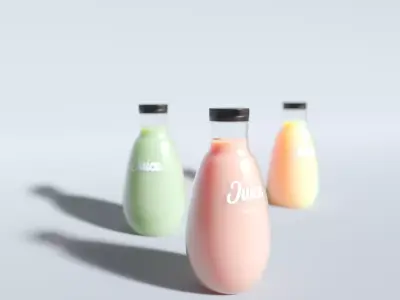 Juice Bottle 3D model