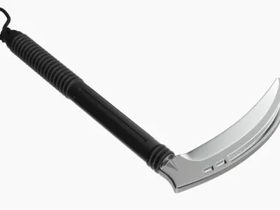 Kusarigama with cord plastic 3D model