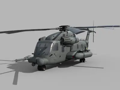 Sikorsky MH-53 Pave Low helicopter 3d model 3D model