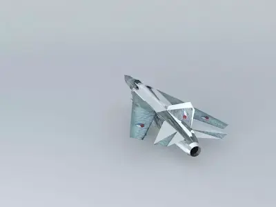 Mig 23ML podstavec 1 SLP ČB Free 3D model