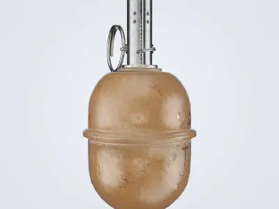 RGD-5 Grenade Low-poly 3D model