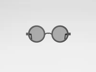 Cartoon Glasses v1 002 Low-poly 3D model