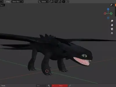 toothless 3d model 3D model
