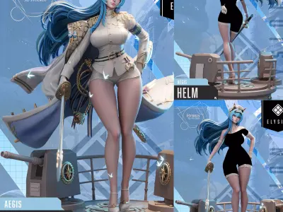 Helm from Nikke Goddess Of Victory Commercial Package 3D print model