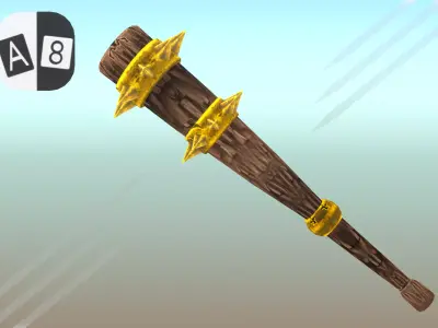 3d cartoon club Low-poly 3D model