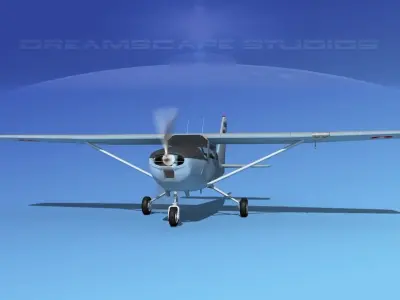 Cessna T-41 Mescalero Royal Lao AF 3D model