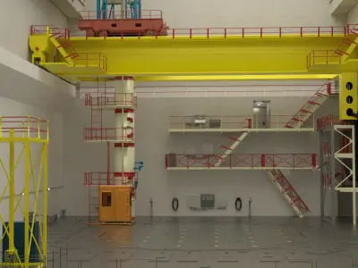 Chernobyl Reactor Room 3D model