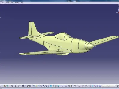 Plane P51 Mustang 3D model