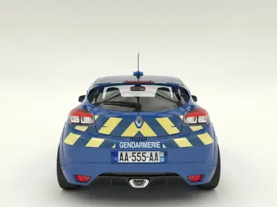gendarmerie Renault Megane RS 3D model