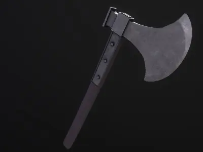 Axe of Giovanni Battista Bugatti - Papal Executioner Low-poly 3D model